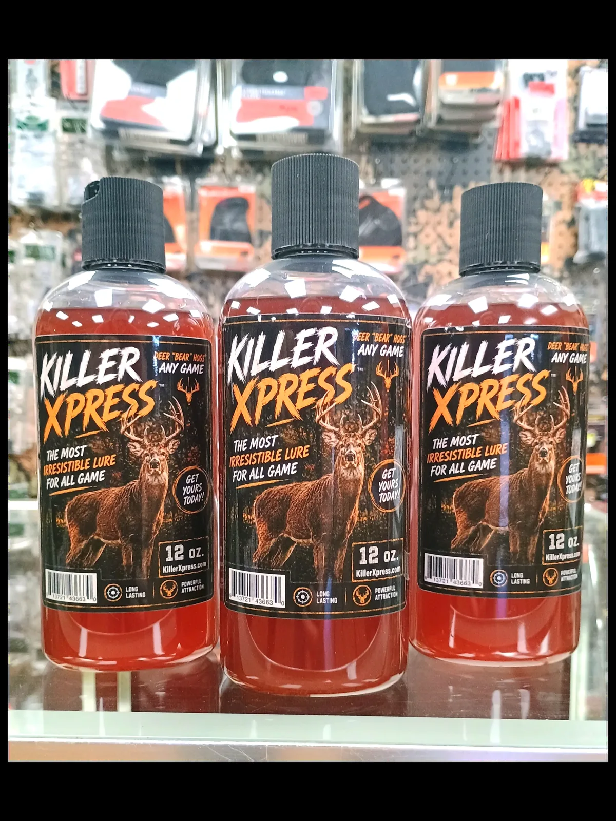 KillerXpress Game Lure — 3-Pack of 12 oz. Bottles